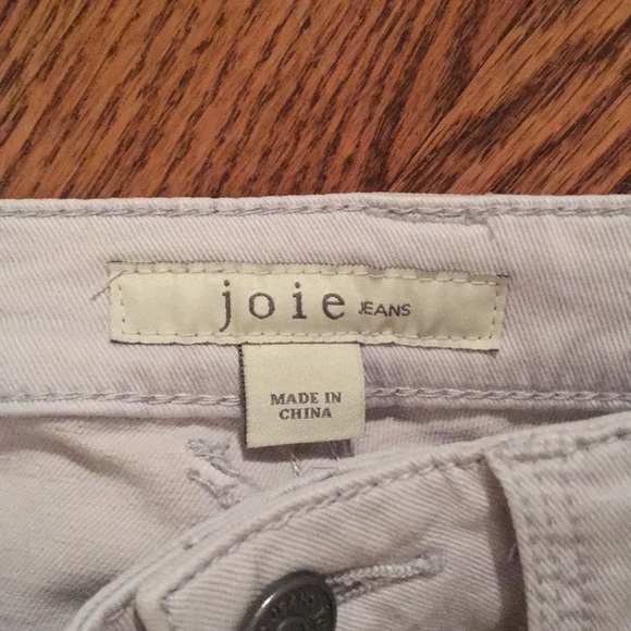 Joie light grey zipper accented skinny jeans - Picture 6 of 6